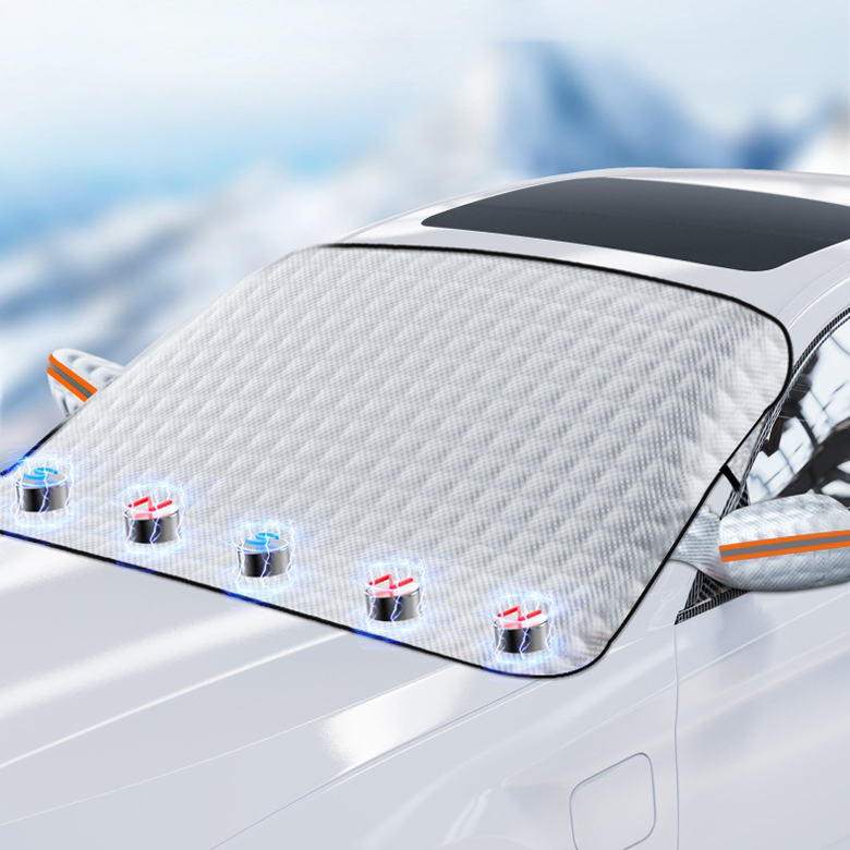 자석내장 차량용 성에방지커버 반사광형 자동차 앞유리 덮개 OCA-ANC2