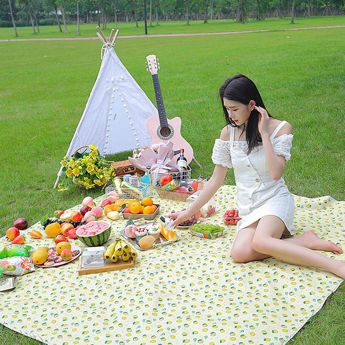 야외 방수 캠핑 휴대용 감성 대형 피크닉 매트 돗자리 2size