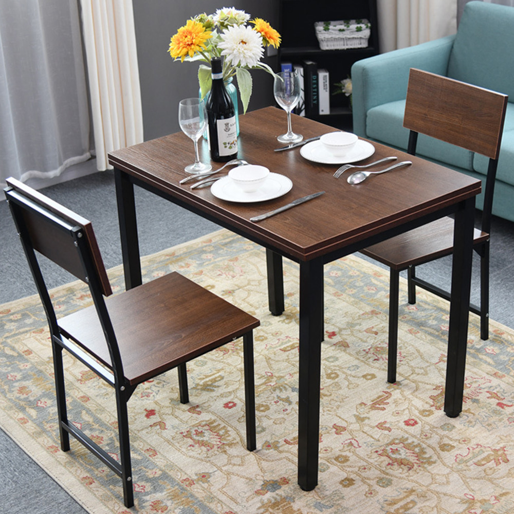 OMT 확장형 접이식 식탁테이블+의자2개 세트 ONA-F2 2인 4인식탁 회의테이블